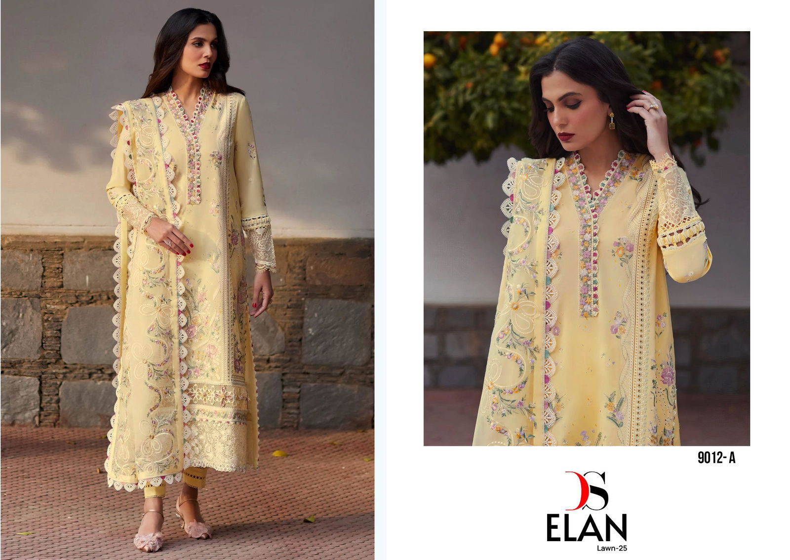 Elan Lawn 25 By Deepsy Pure Cotton Pakistani Suits Wholesale Shop In Surat